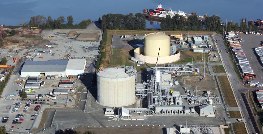 Tilbury LNG facility in Delta