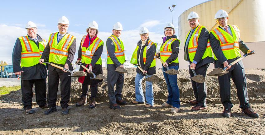 Ground breaking at Tilbury LNG facility Delta, BC