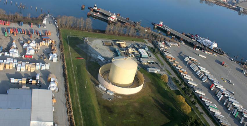 Tilbury LNG facility Delta, BC