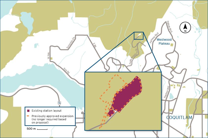 Proposed Eagle Mountain compressor station map