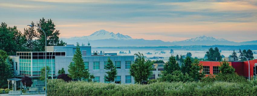 Solaris building with Mt Baker in the background