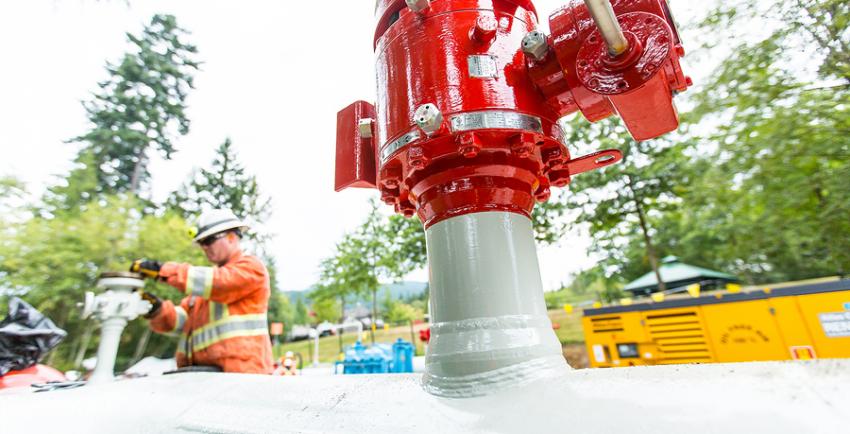 Monitoring gauge on pipeline