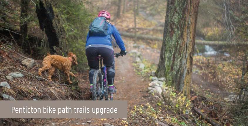 Penticton bike path trails upgrade