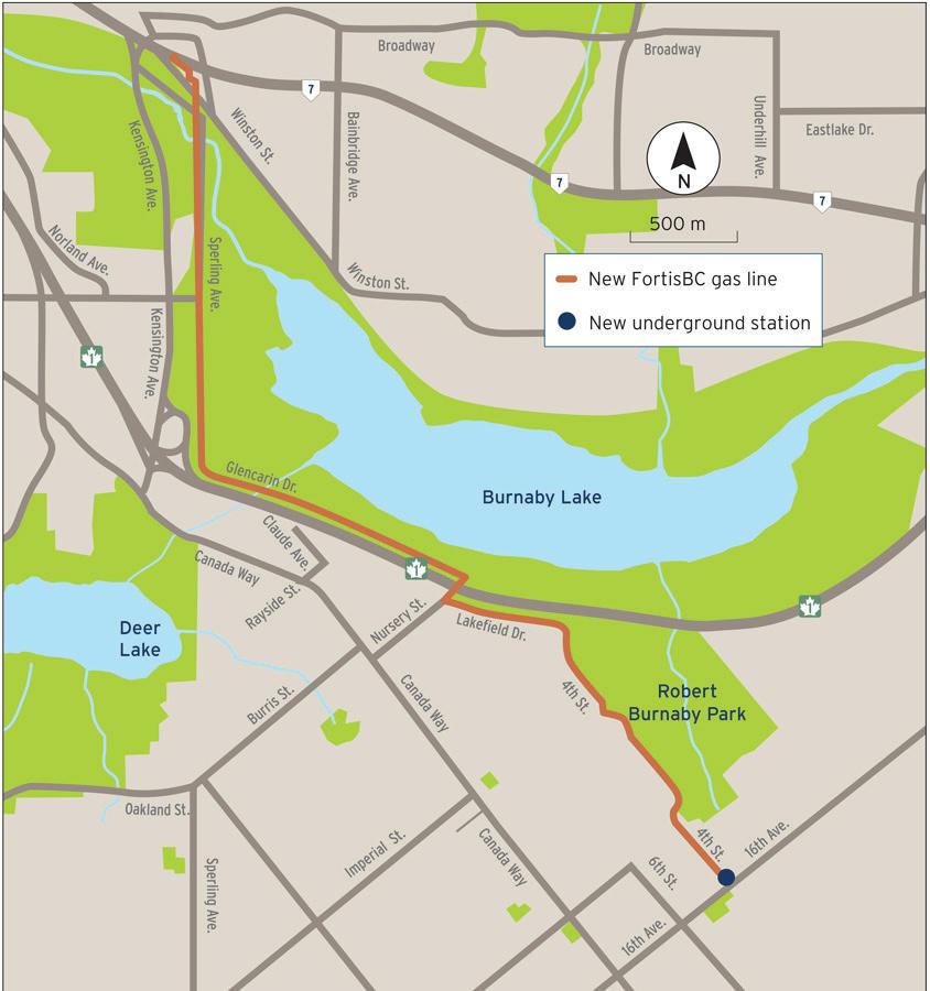 Pattullo gas line replacement project map