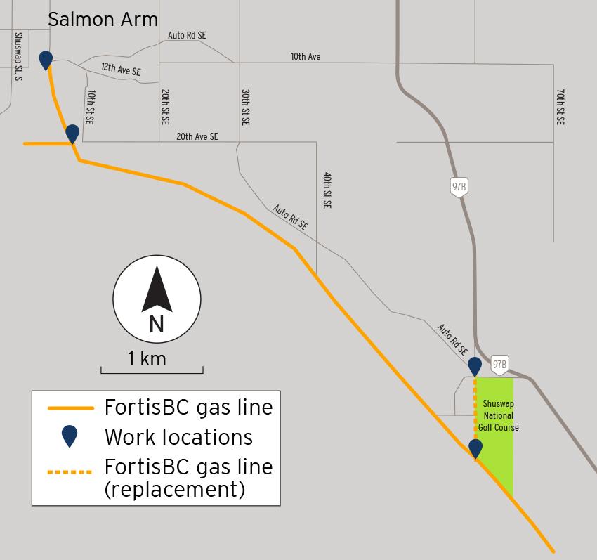 Salmon Arm 2022 work map