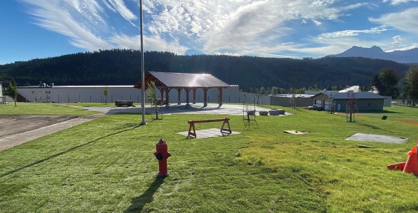 Elkford meeting place - after construction