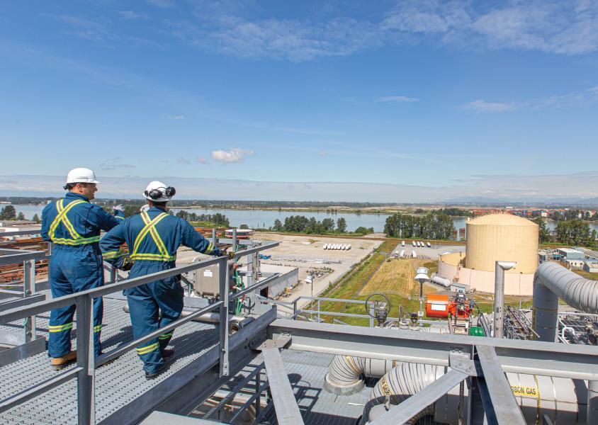 The Tilbury LNG storage facility in Delta.
