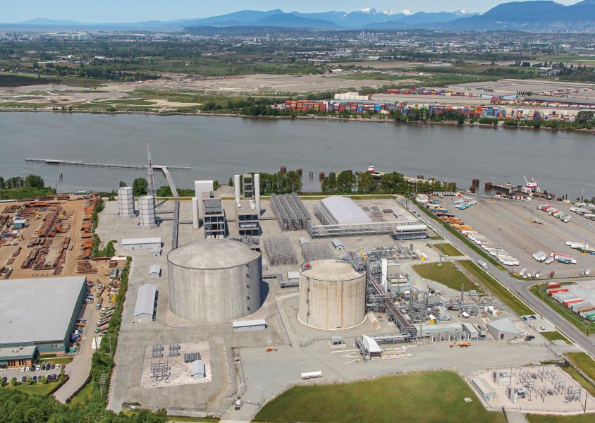 Tilbury LNG facility aerial