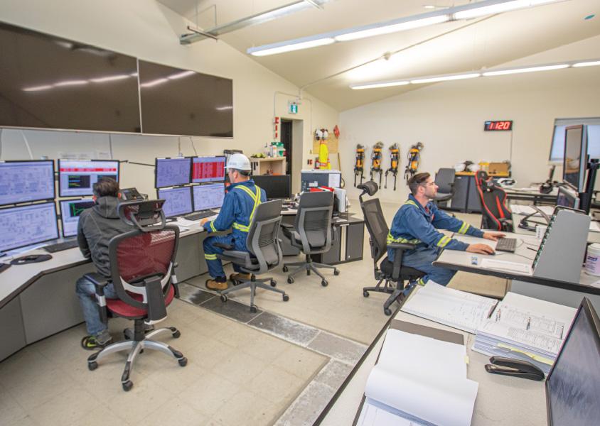 Tilbury LNG facility control room