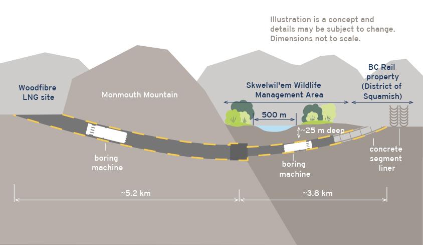 Tunnel boring infographic