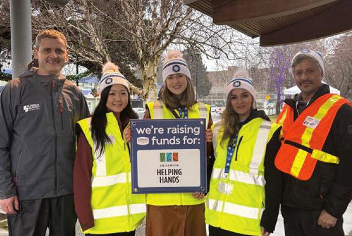 EGP Project team members participated in the Squamish Helping Hands Society’s Coldest Night of the Year walk.